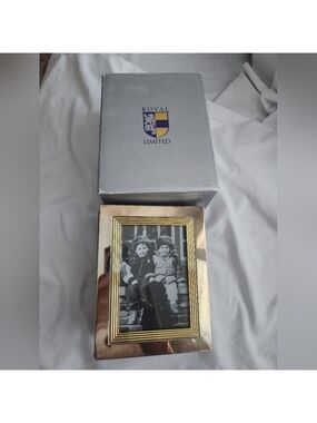Royal Limited Mini Album Frame 100 Photos Pictures Two-tone Silver Gold 11746